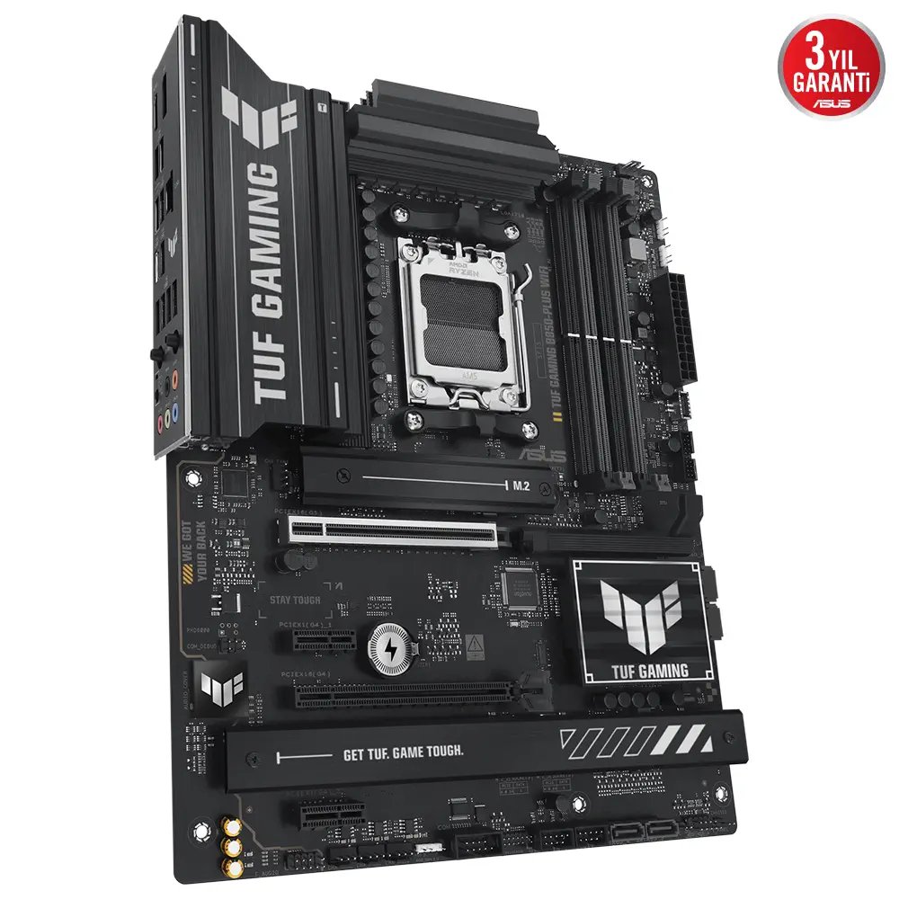 ASUS TUF GAMING B850-PLUS WIFI AMD B850 Soket AM5 DDR5 8000+(OC)MHz ATX Gaming (Oyuncu) Anakart