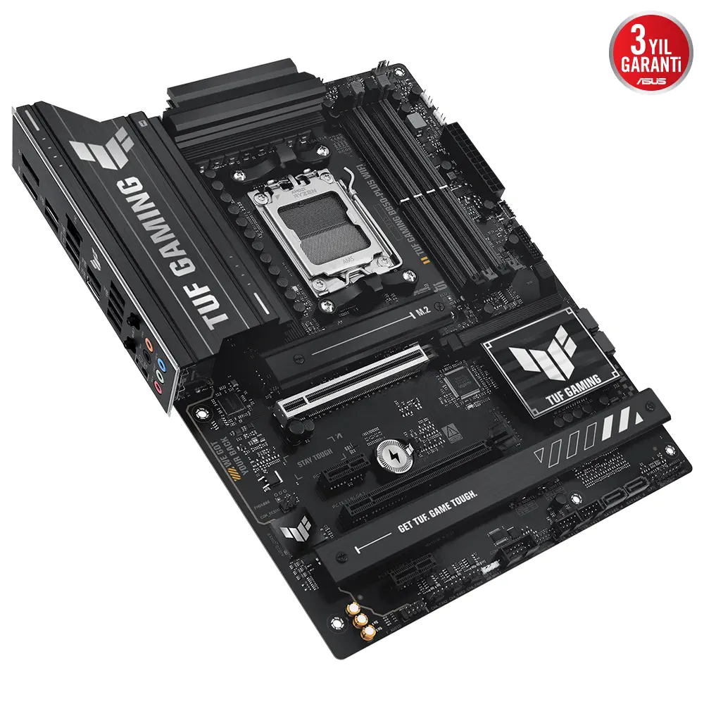 ASUS TUF GAMING B850-PLUS WIFI AMD B850 Soket AM5 DDR5 8000+(OC)MHz ATX Gaming (Oyuncu) Anakart