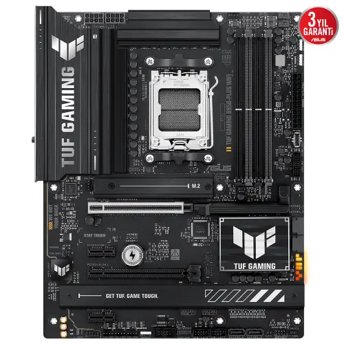 ASUS TUF GAMING B850-PLUS WIFI AMD B850 Soket AM5 DDR5 8000+(OC)MHz ATX Gaming (Oyuncu) Anakart