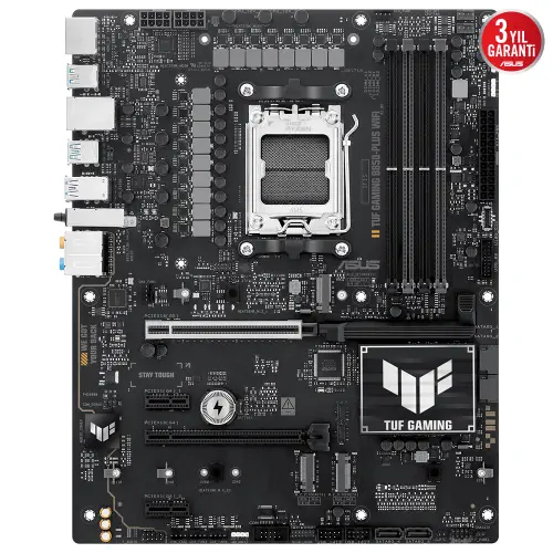 ASUS TUF GAMING B850-PLUS WIFI AMD B850 Soket AM5 DDR5 8000+(OC)MHz ATX Gaming (Oyuncu) Anakart