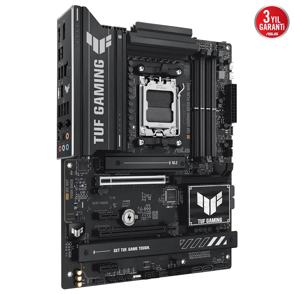 ASUS TUF GAMING B850-PLUS WIFI AMD B850 Soket AM5 DDR5 8000+(OC)MHz ATX Gaming (Oyuncu) Anakart