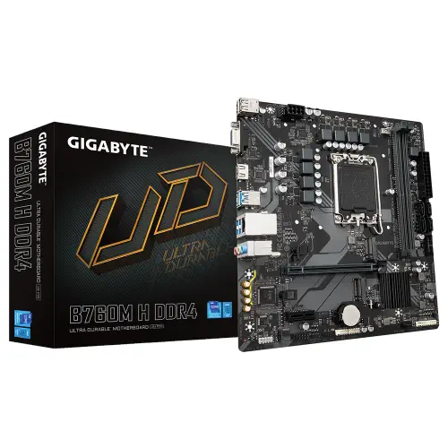 Gigabyte B760M-H-DDR4 Intel B760 Soket 1700 DDR4 3200MHz mATX Gaming (Oyuncu) Anakart