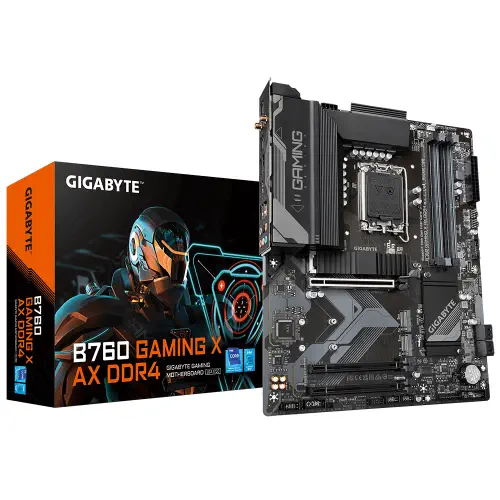 Gigabyte B760-GAMING-X-AX Intel B760 Soket 1700 DDR4 5333(OC) ATX Gaming (Oyuncu) Anakart