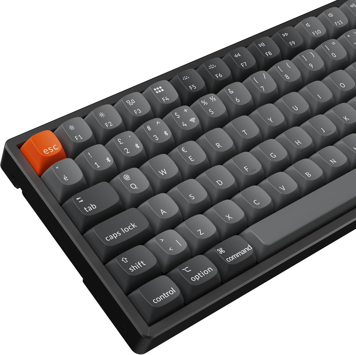 Keychron K2 Max %75 RGB Brown Switch Kablosuz Türkçe Mekanik Karbon Siyah Gaming (Oyuncu) Klavye - K2M-J3-TR