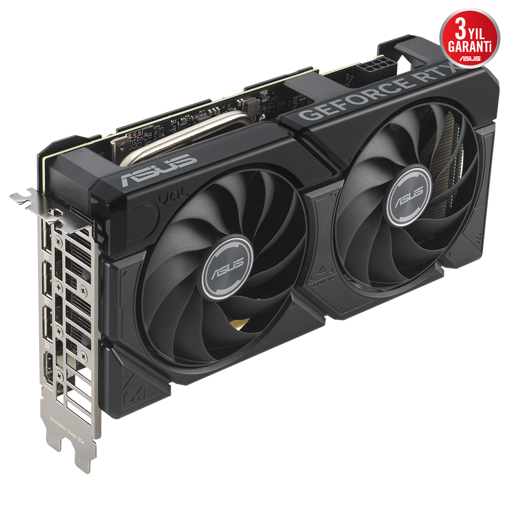 ASUS Dual GeForce RTX 4070 EVO OC Edition 12GB DUAL-RTX4070-O12GD6-EVO GDDR6 192Bit DX12 Gaming (Oyuncu) Ekran Kartı                        