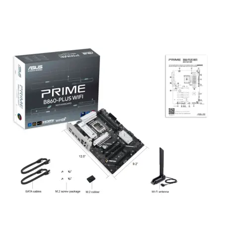 ASUS Prime B860-Plus WIFI Intel B860 Soket 1851 DDR5 8200+(OC)MHz ATX Gaming (Oyuncu) Anakart