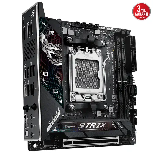 ASUS ROG STRIX B850-I GAMING WIFI AMD B850 Soket AM5 DDR5 8400+(OC)MHz Mini-ITX Gaming (Oyuncu) Anakart