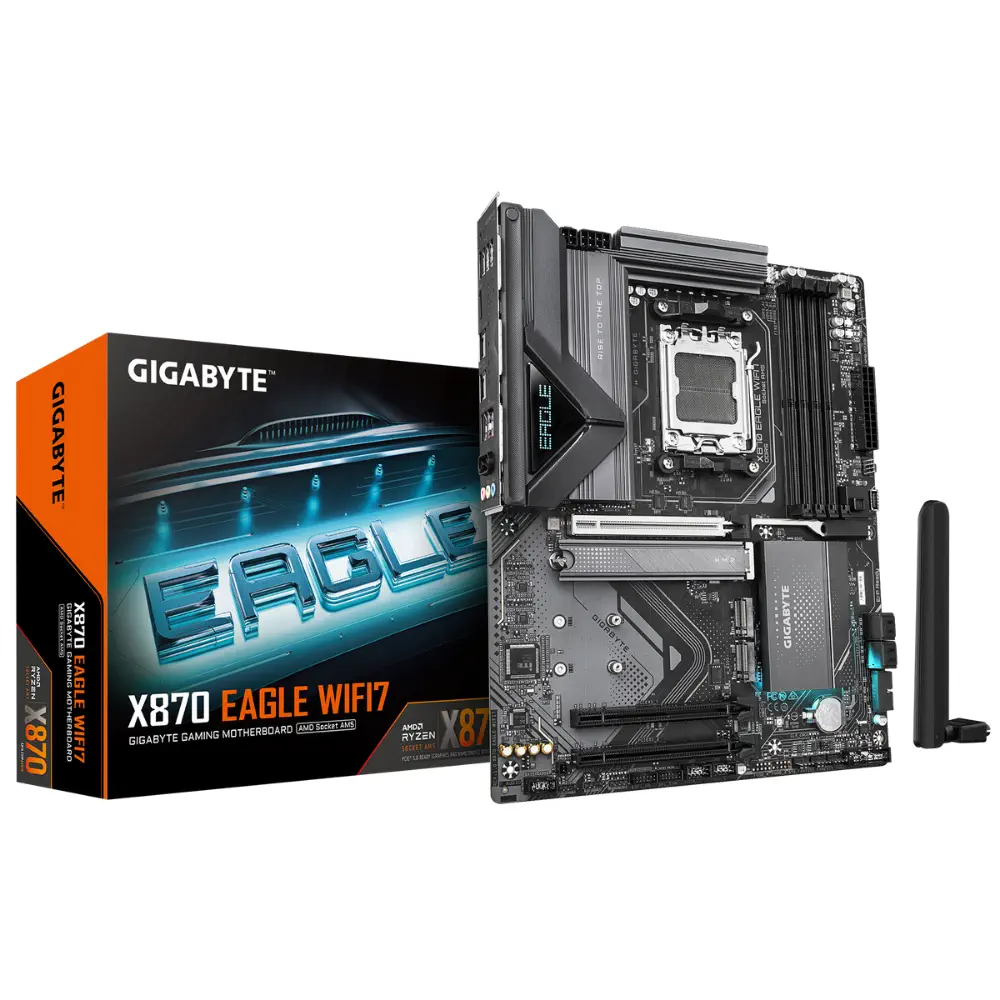 Gigabyte X870 EAGLE WIFI7 Soket AM5 DDR5 8200(OC) MHz ATX Gaming (Oyuncu) Anakart