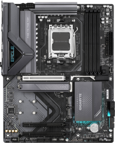 Gigabyte X870 EAGLE WIFI7 Soket AM5 DDR5 8200(OC) MHz ATX Gaming (Oyuncu) Anakart