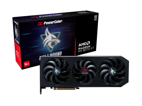 POWERCOLOR HELLHOUND RADEON RX9070 16G-L/OC GDDR6 256Bit Gaming (Oyuncu) Ekran Kartı