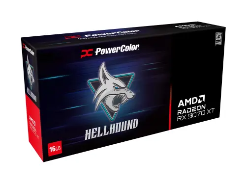 POWERCOLOR HELLHOUND RADEON RX9070 16G-L/OC GDDR6 256Bit Gaming (Oyuncu) Ekran Kartı