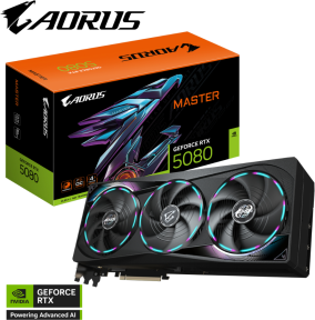 Gigabyte AORUS GeForce RTX 5080 MASTER GV-N5080AORUS M-16GD 16G 256bit GDDR7 Gaming (Oyuncu) Ekran Kartı