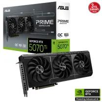 ASUS PRIME GeForce RTX 5070 Ti 16GB PRIME-RTX5070TI-O16G GDDR7 OC Edition 256 Bit Gaming (Oyuncu) Ekran Kartı