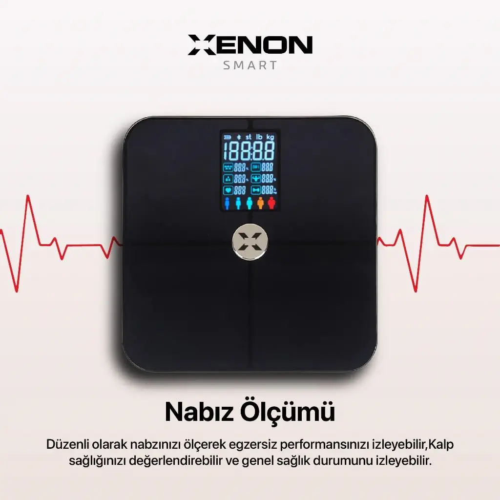 Xenon Smart X8702 Nabız Ölçümlü Dijital Baskül