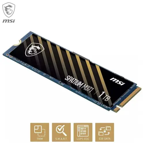 MSI Spatium M371 1TB 2350/1700MB/s PCIe Gen3x4 NVMe M.2 SSD Disk