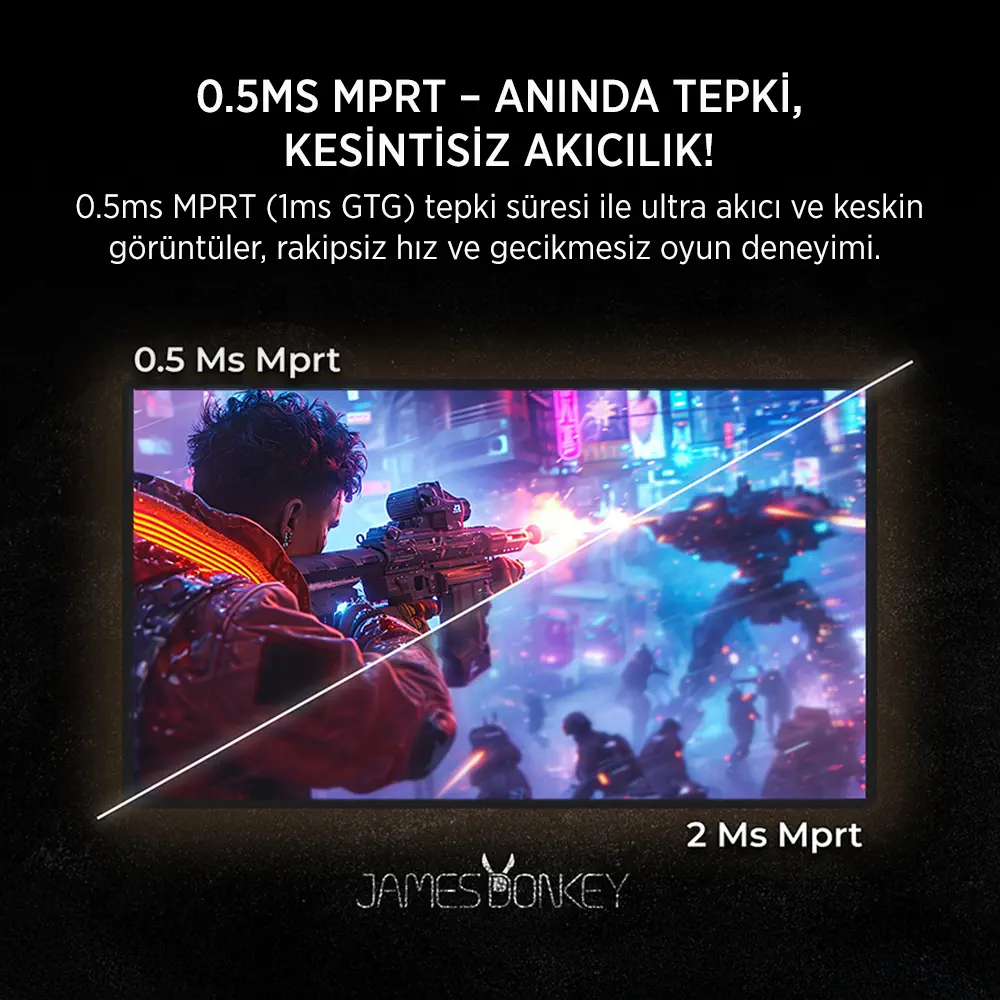 James Donkey Epic J60 27″ 360Hz 0.5Ms FHD FAST IPS Gaming Monitör (Sıfır Ölü Piksel Garantili)