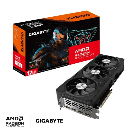 Gigabyte Radeon RX7700XT OC GV-R77XTGAMING 12GB GDDR6 192Bit Gaming (Oyuncu) Ekran Kartı