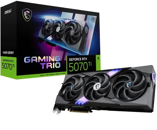 MSI GeForce RTX 5070 TI 16G GAMING TRIO OC PLUS GDRR7 256Bit DX12 Gaming (Oyuncu) Ekran Kartı