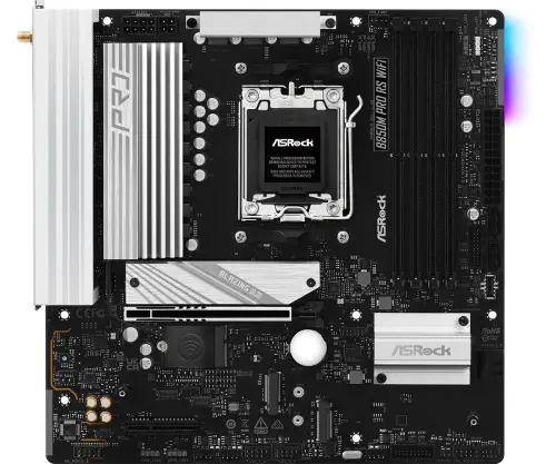 Asrock B850M Pro RS WiFi AM5 DDR5 8000MHz+(OC) mATX Gaming (Oyuncu) Anakart