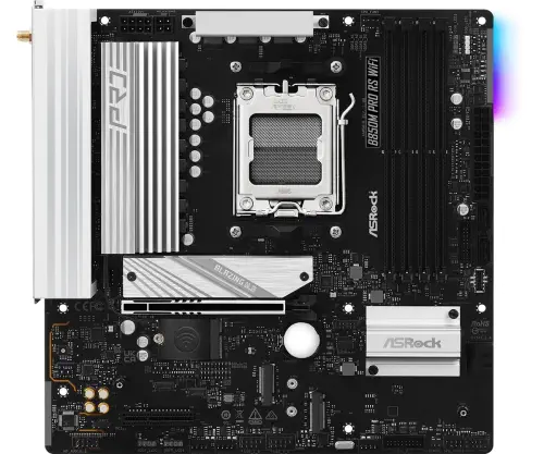 Asrock B850M Pro RS WiFi AM5 DDR5 8000MHz+(OC) mATX Gaming (Oyuncu) Anakart