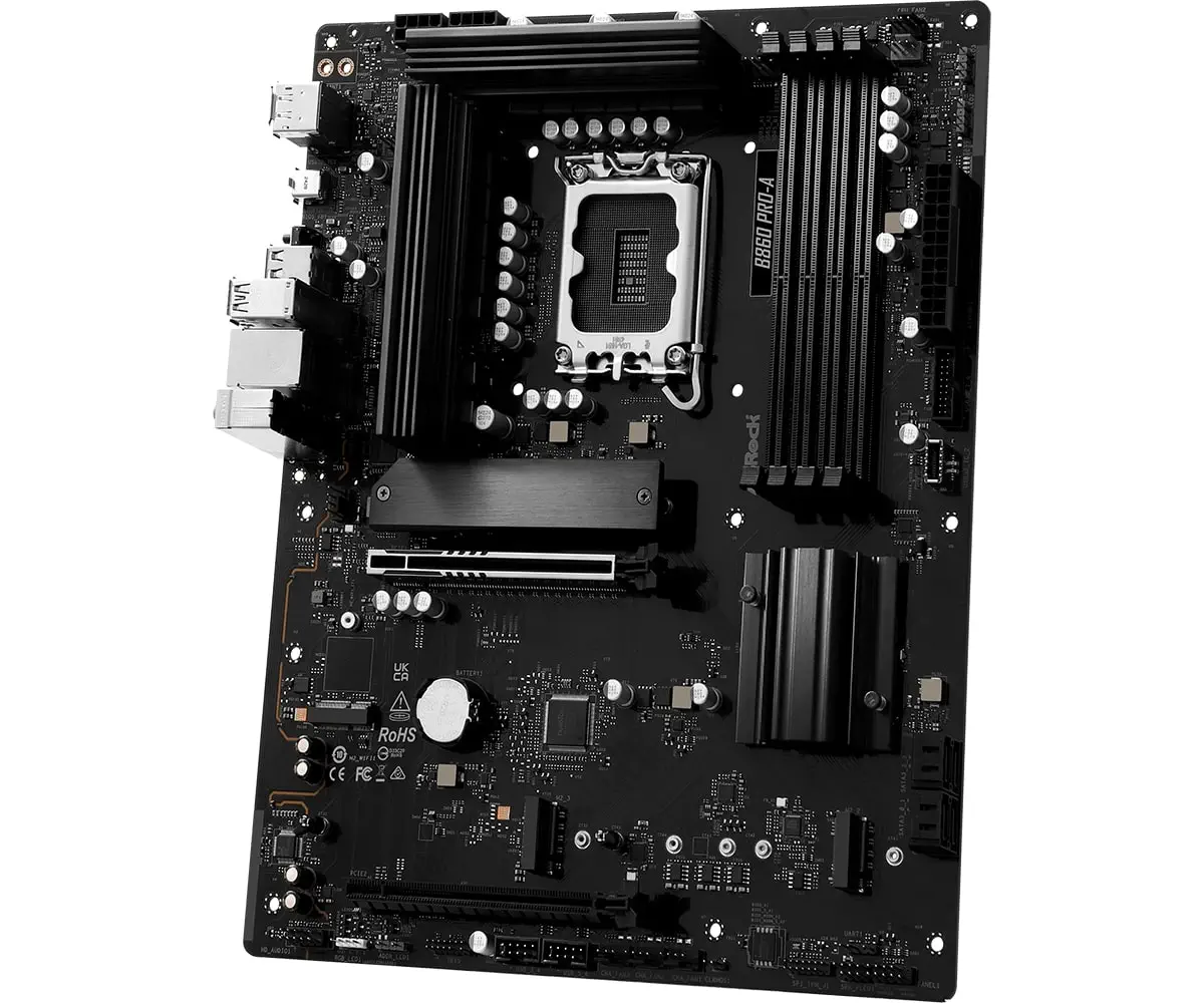 Asrock B860 Pro-A LGA1851 DDR5 8666MHz+(OC) ATX Gaming (Oyuncu) Anakart