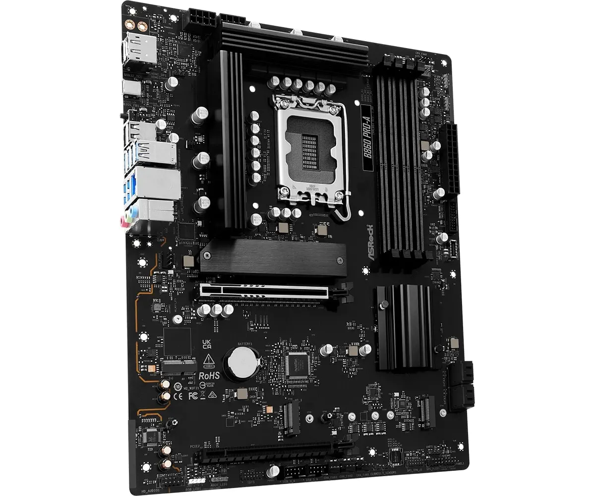 Asrock B860 Pro-A LGA1851 DDR5 8666MHz+(OC) ATX Gaming (Oyuncu) Anakart