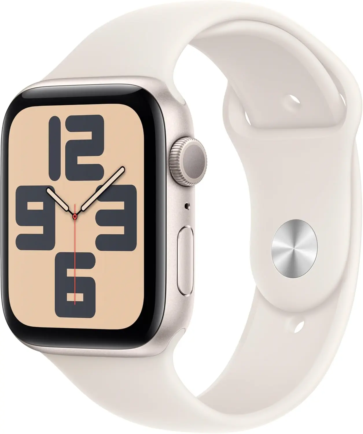 Apple Watch SE GPS 40 mm Yıldız Işığı Alüminyum Kasa ve Yıldız Işığı Spor Kordon - M/L (MXEG3TU/A)