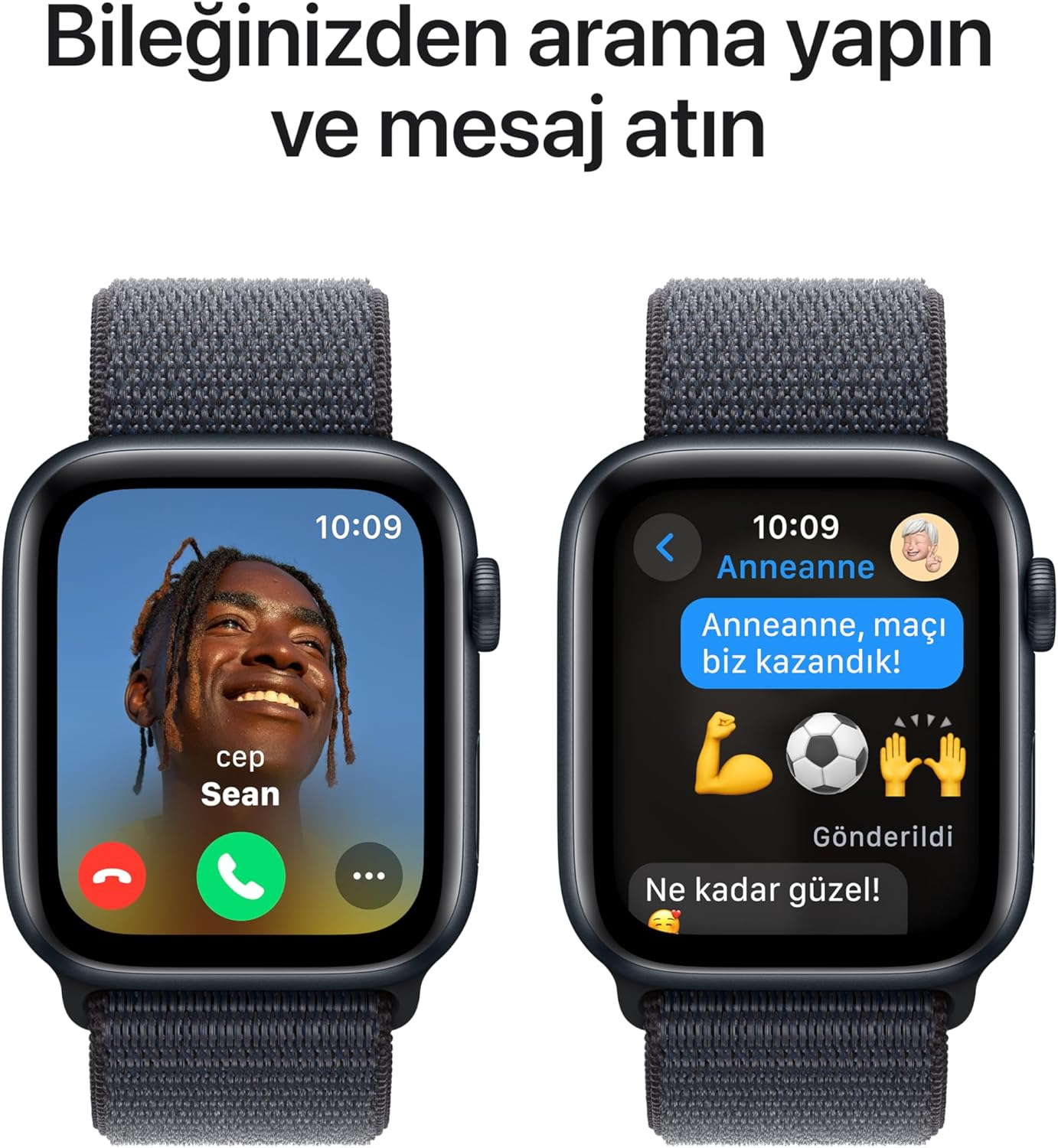 Apple Watch SE GPS 40 mm Gece Yarısı Alüminyum Kasa ve Gece Yarısı Spor Akıllı Saat - MRE03TU/A