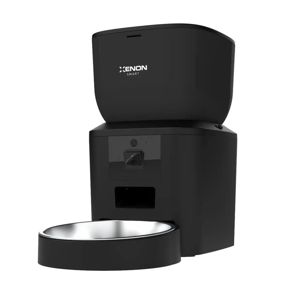 Xenon Smart Wi-Fi Uzaktan Sesli ve Kamera Kontrollü Kedi Mama Kabı Siyah-X8602