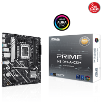 ASUS Prime H810M-A-Csm H810 Soket 1851 DDR5 6400MHz mATX Gaming (Oyuncu) Anakart