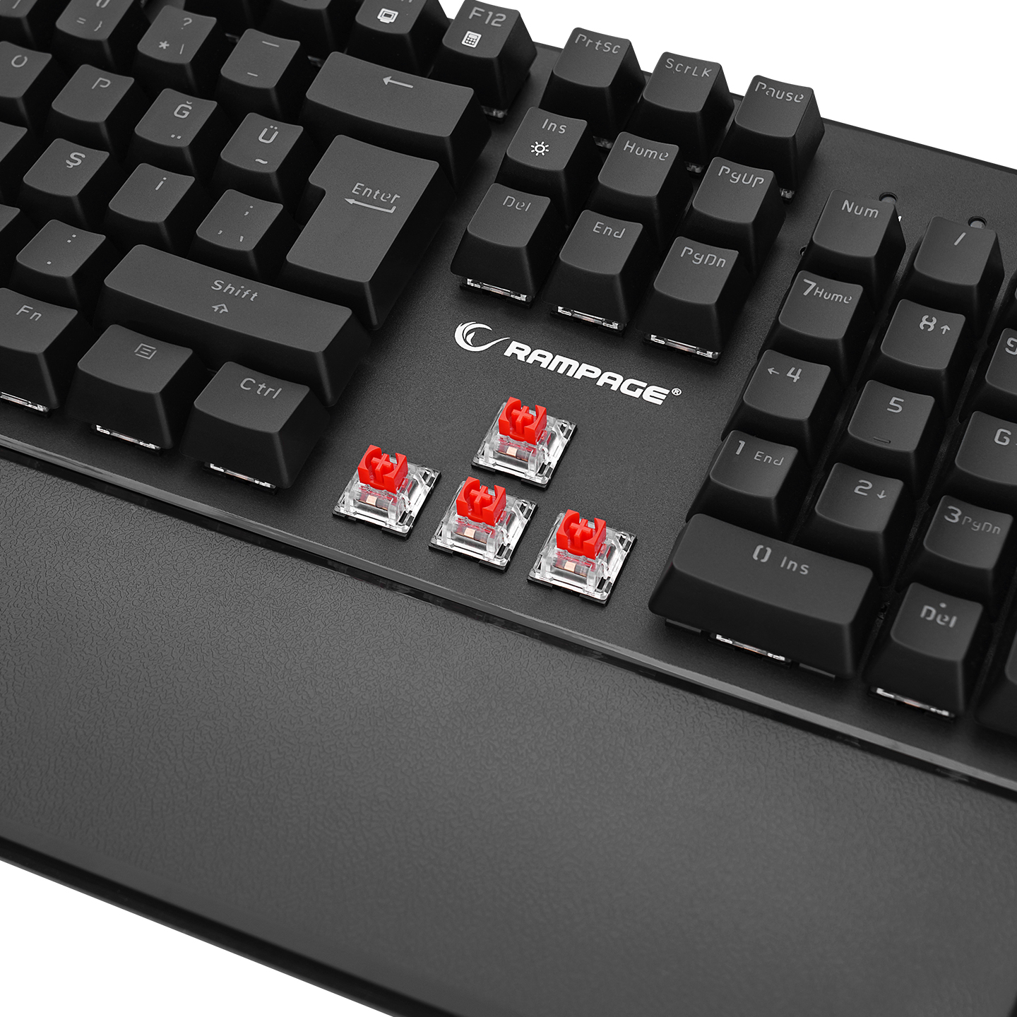 Rampage KB-R86 UMBRA Siyah Red Switch Türkçe Q Mekanik Gaming (Oyuncu) Klavye