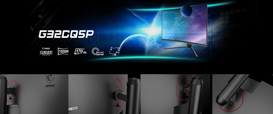 MSI G32CQ5P 31.5″  VA WQHD Gaming Monitör