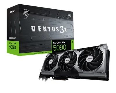 MSI GeForce RTX 5090 32G VENTUS 3X OC 32GB GDDR7 512 Bit DLSS 4 Gaming (Oyuncu) Ekran Kartı