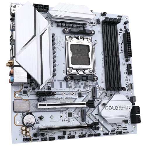 COLORFUL BATTLE-AX B650M-WHITE WIFI V14 DDR5 7600MMHz mATX AM5 Gaming (Oyuncu) Anakart