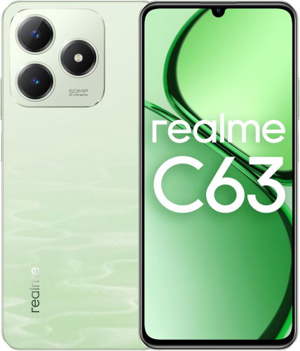 Realme C63 256GB 8GB RAM Yeşil Cep Telefonu – Realme Türkiye Garantili