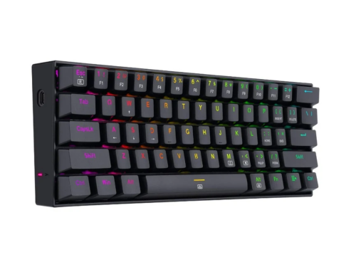 Redragon K630 RGB Dragonborn Blue Switch %60 TR Q Siyah Mekanik Kablolu Gaming (Oyuncu) Klavye