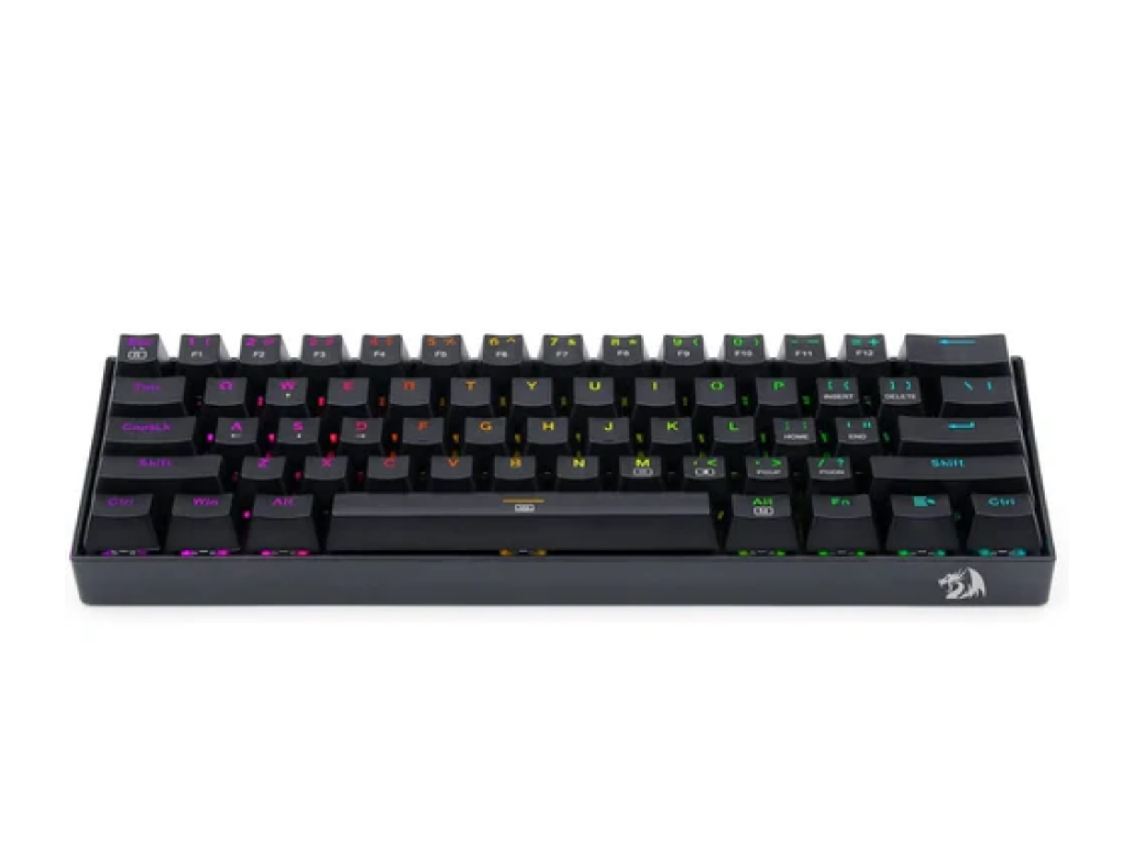 Redragon K630 RGB Dragonborn Blue Switch %60 TR Q Siyah Mekanik Kablolu Gaming (Oyuncu) Klavye