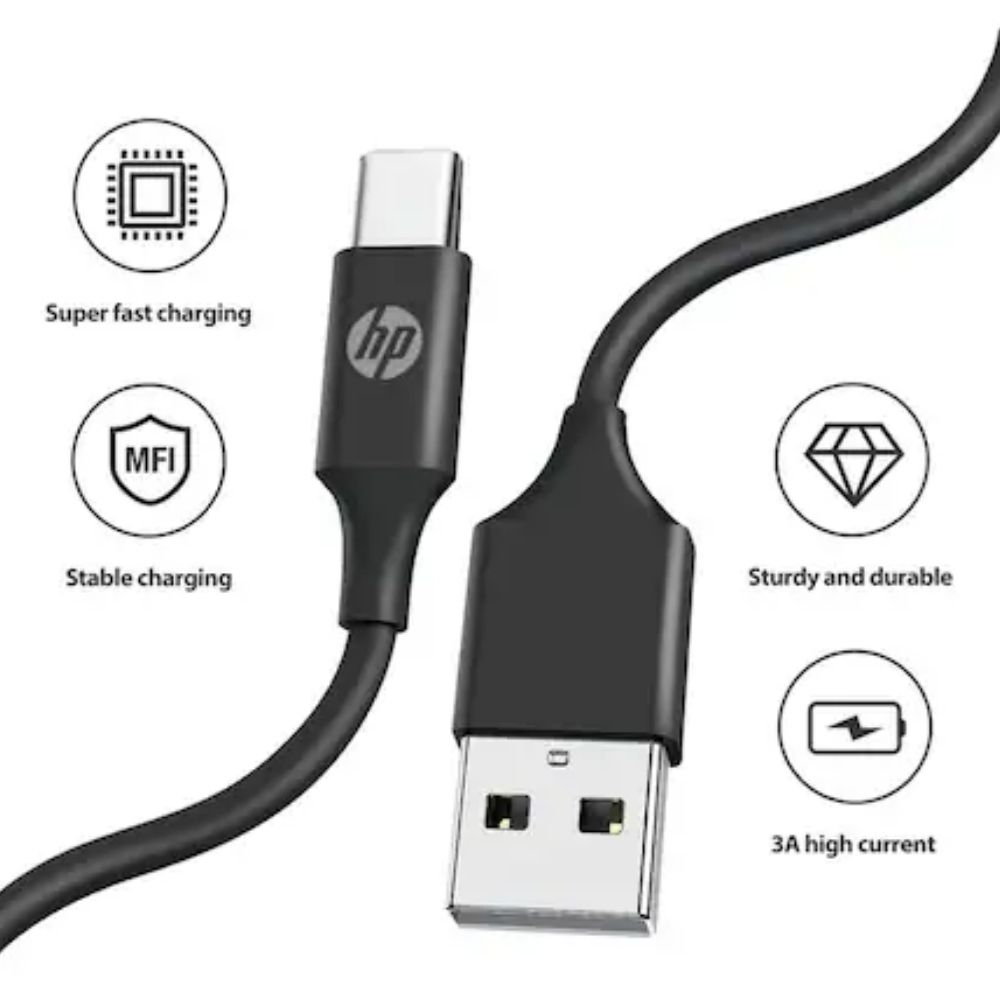 HP DHC-TC101-3M USB3.0 Type-A To Type-C Hızlı Şarj Kablosu