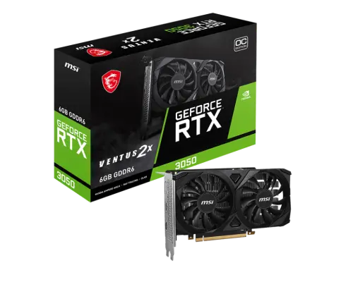 MSI GeForce RTX 3050 VENTUS 2X E 6G OC 6GB GD6 Ekran Kartı