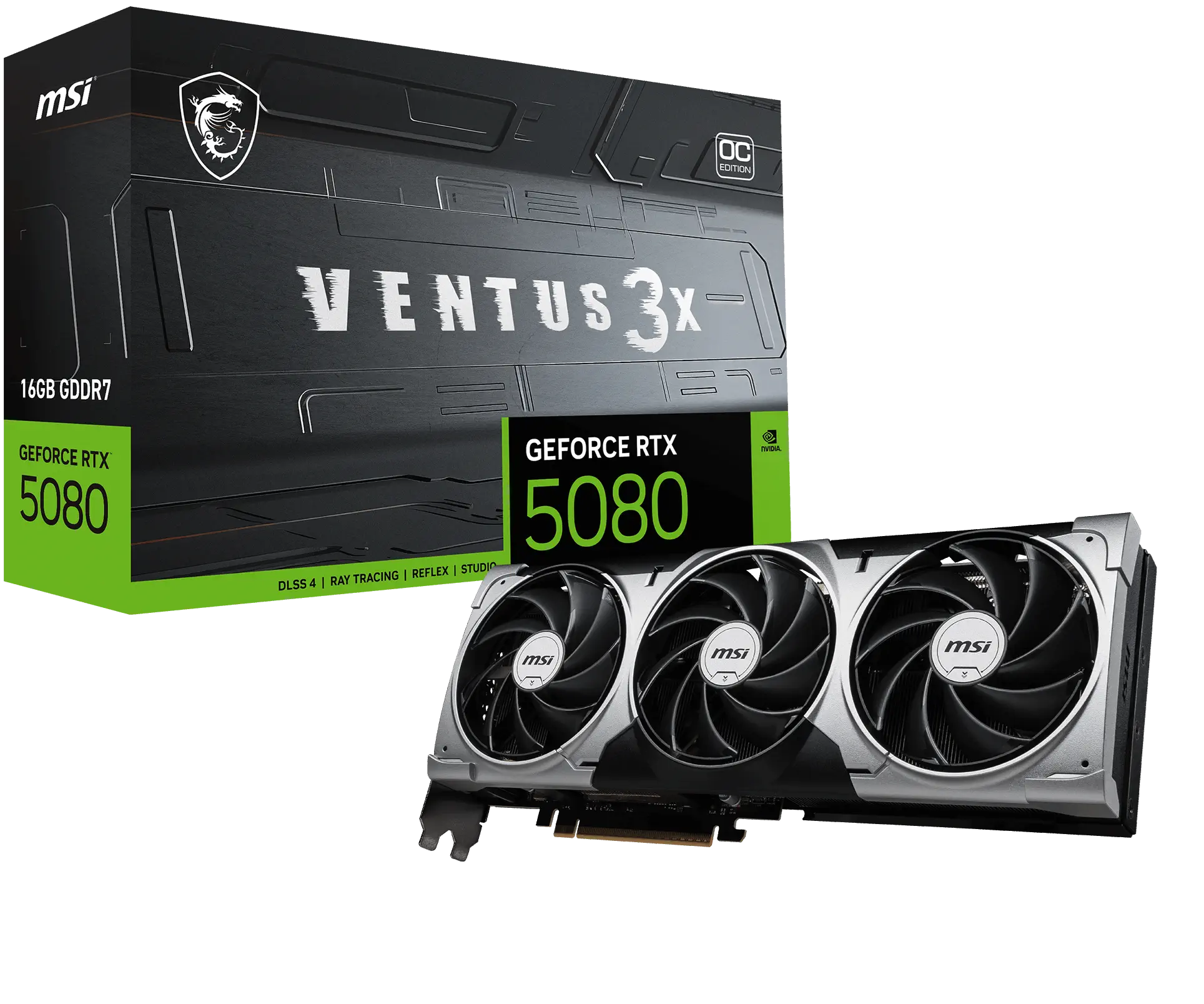 MSI GeForce RTX 5080 16G VENTUS 3X OC GDRR7 256 B DX12 Gaming (Oyuncu) Ekran Kartı