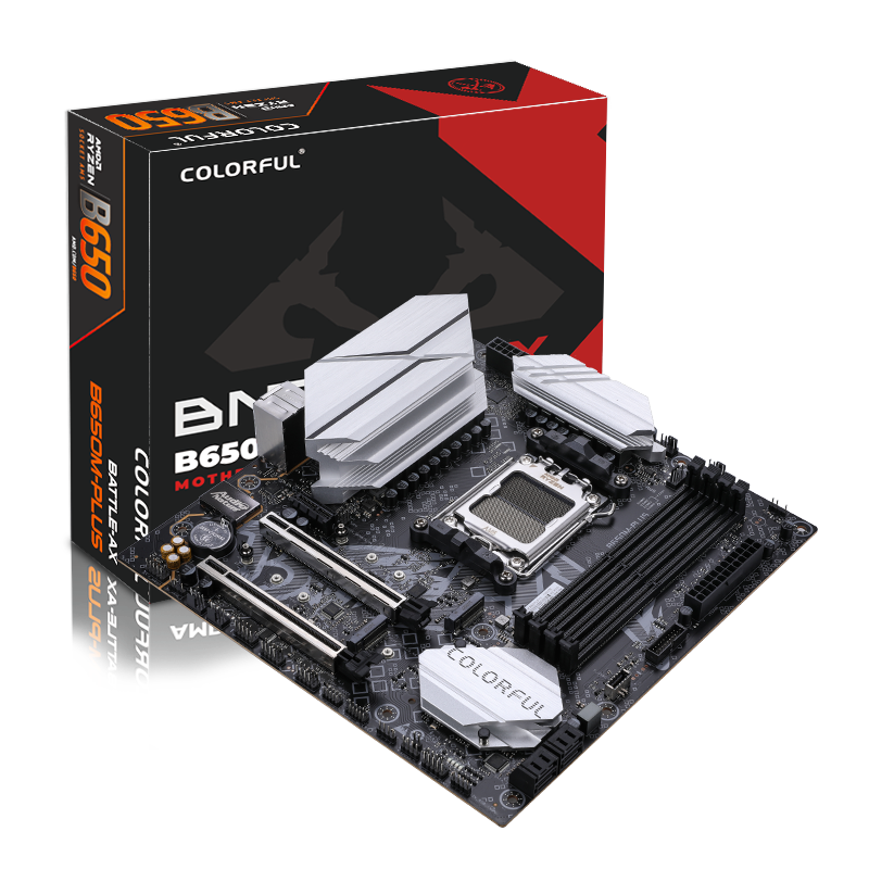 COLORFUL BATTLE-AX B650M-PLUS WiFi V15 DDR5 7600Mh mATX AM5 Gaming (Oyuncu) Anakart