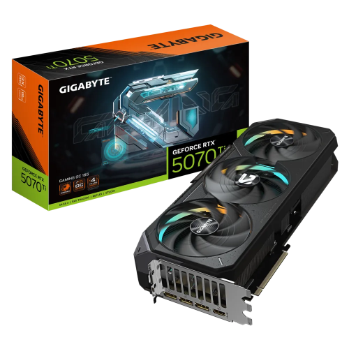 Gigabyte GeForce RTX 5070 Ti GAMING OC GV-N507TGAMING OC-16GD GDDR7 16G 256bit Gaming (Oyuncu) Ekran Kartı