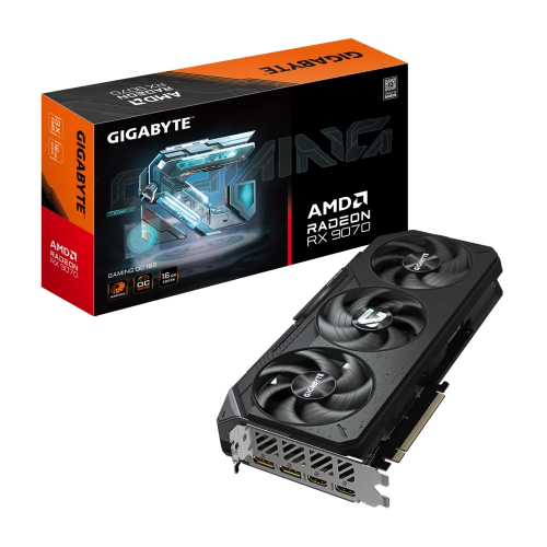 Gigabyte Radeon RX9070 GAMING OC GV-R9070GAMING OC-16GD 16GB GDDR6 256Bit Gaming (Oyuncu) Ekran Kartı