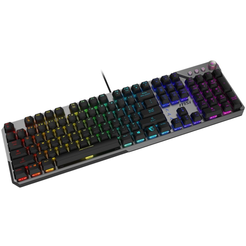 MSI STRIKE 600 Kailh Midnight Pro Silent Tactile Switch RGB Hotswap Mekanik Gaming (Oyuncu) Klavye