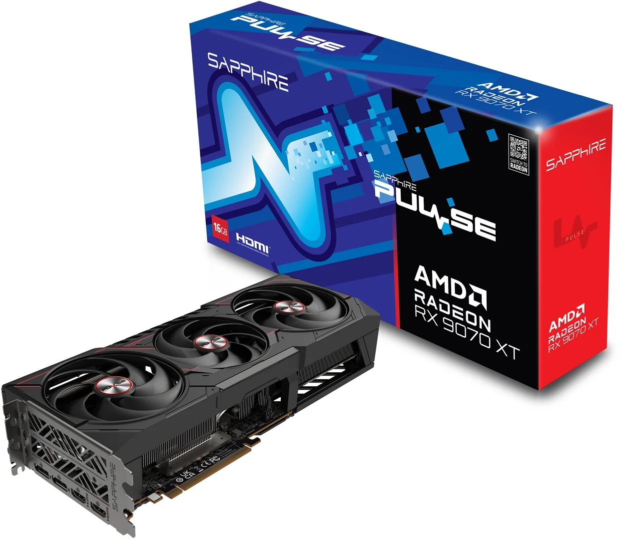 Sapphire Pulse AMD Radeon RX 9070 XT  11348-03-20G 16GB GDDR6 256Bit Gaming (Oyuncu) Ekran Kartı