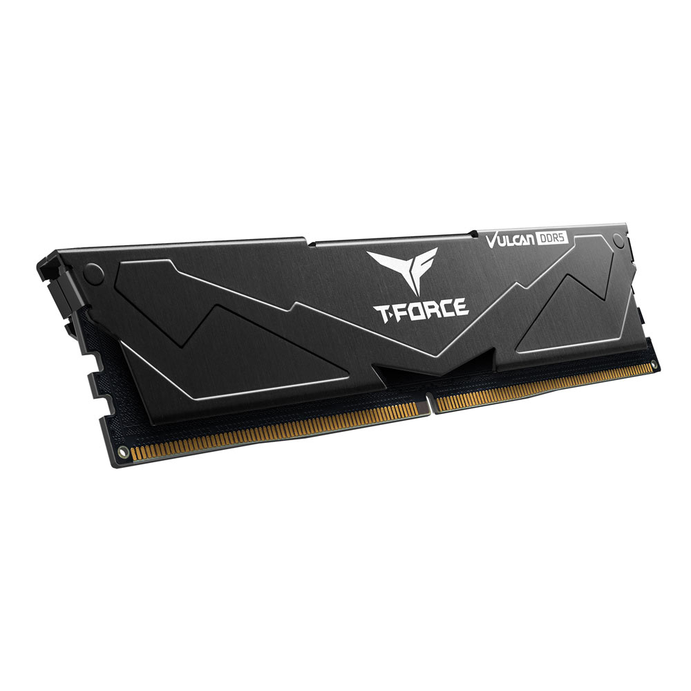 Team T-Force Vulcan Black 16GB (1x16GB) 6000Mhz DDR5 CL38 Siyah Gaming Ram (FLBD516G6000HC38G01)