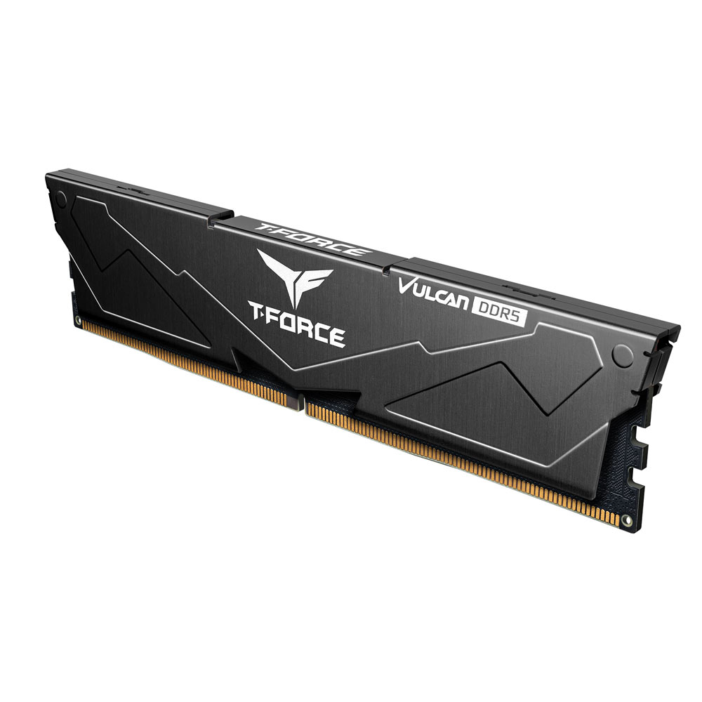 Team T-Force Vulcan Black 16GB (1x16GB) 6000Mhz DDR5 CL38 Siyah Gaming Ram (FLBD516G6000HC38G01)