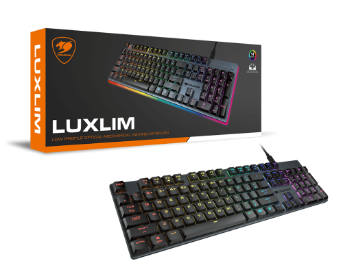 Cougar CGR-WO1MI-LUX Luxlım İngilizce Q Kablolu Gaming (Oyuncu) Klavye 