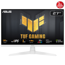 ASUS TUF Gaming VG279Q3A-W  27″ 1ms 180Hz Adaptive Sync IPS FHD Beyaz Gaming (Oyuncu) Monitör 