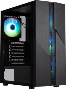 Bitfenix C20 Black 600W White PSU 4x120mm FRGB Fan ATX Temperli Cam Siyah Gaming (Oyuncu) Kasa